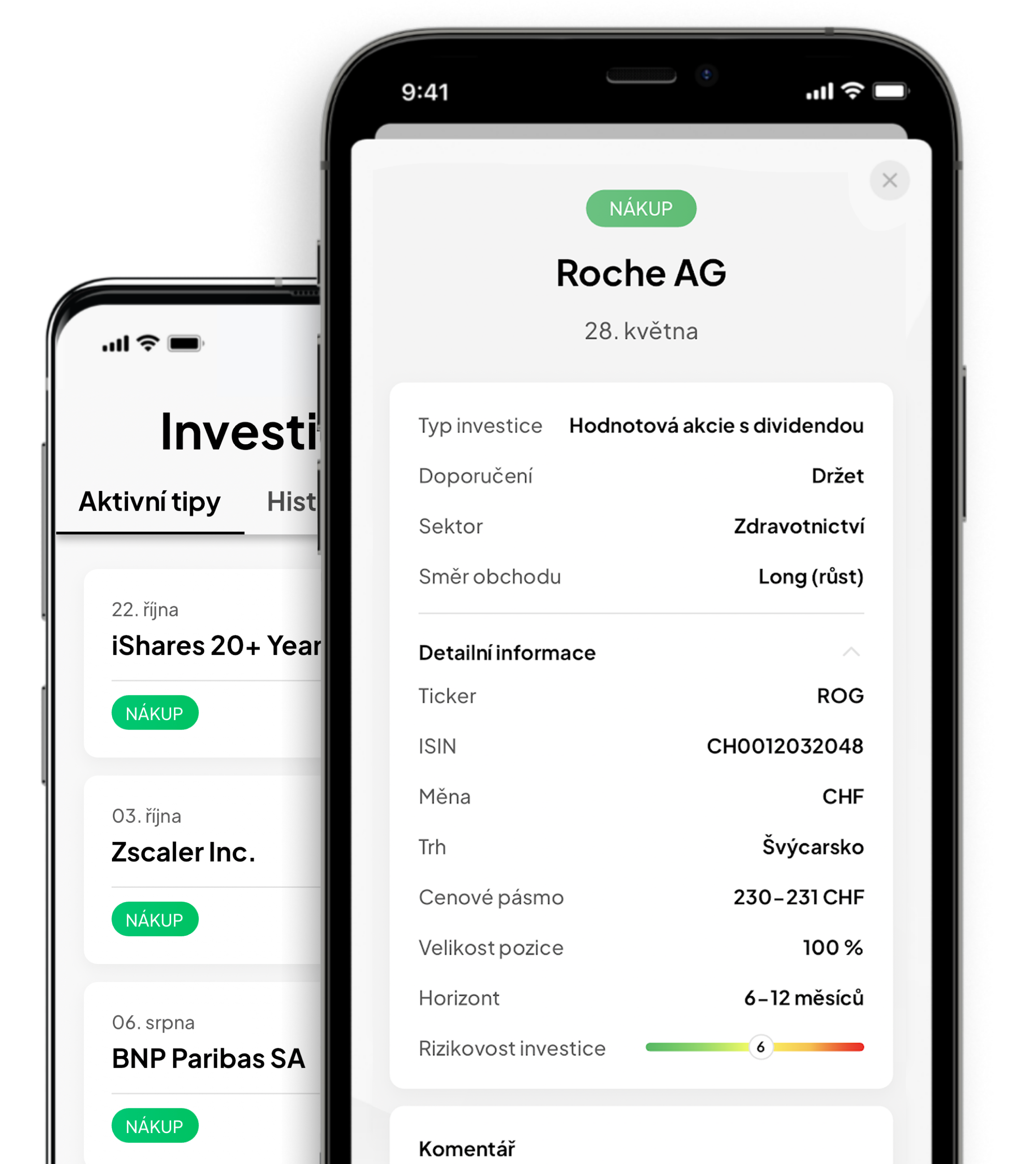 Mobilní aplikace Brokero
